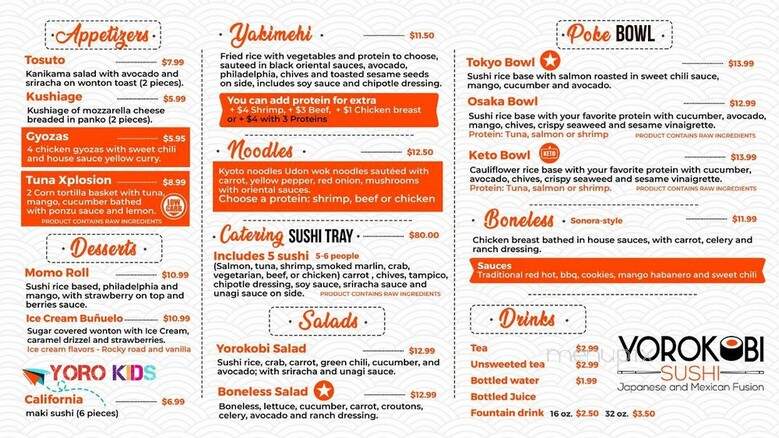 Yorokobi Sushi - Phoenix, AZ menu_pic