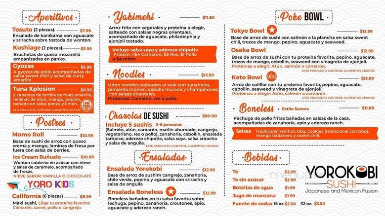 Yorokobi Sushi - Phoenix, AZ menu_pic