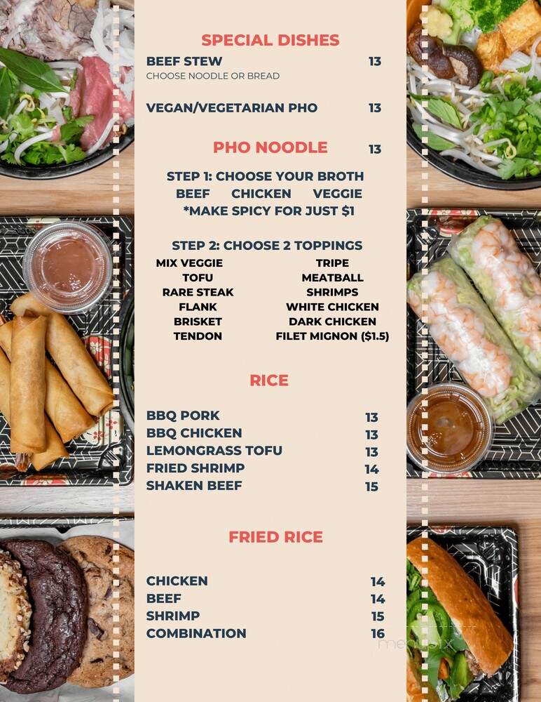Viet Bistro - Atlanta, GA menu_pic