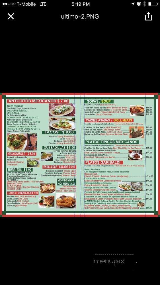 Garibaldi Restaurant and Grill - Orange, NJ menu_pic