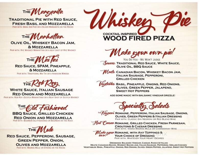 Whiskey Pie - Madras, OR menu_pic