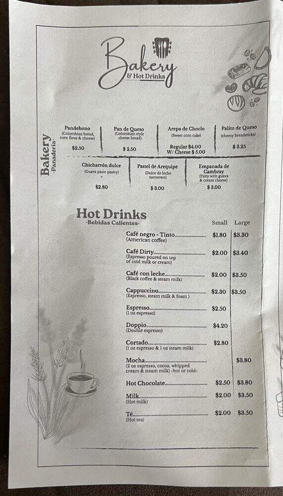 Bambuco - Middletown, NY menu_pic