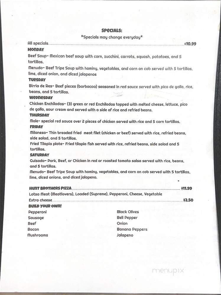 Mi Ranchito Grocery & Taqueria - New Roads, LA menu_pic