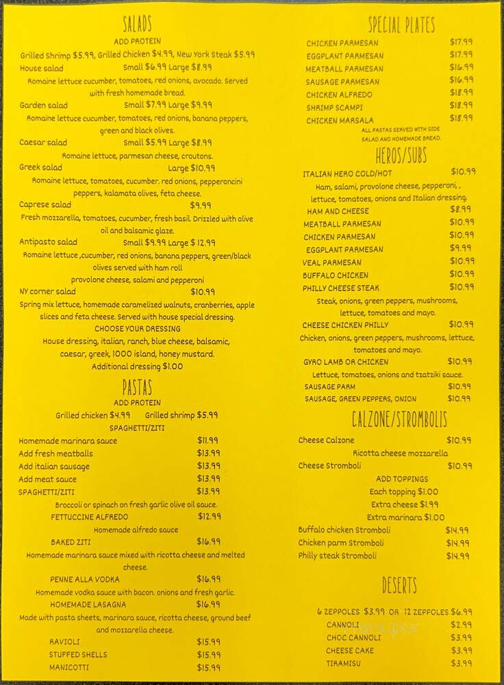 NY Corner Pizza - Raleigh, NC