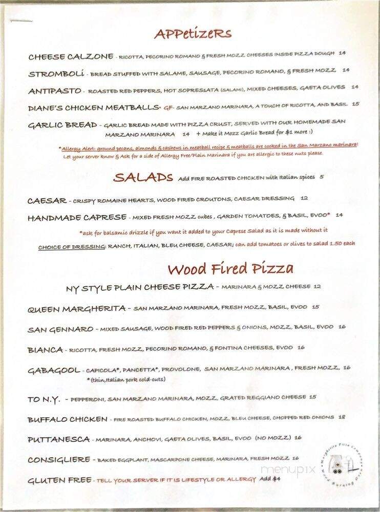Margherita Pizza - Surf City, NC menu_pic