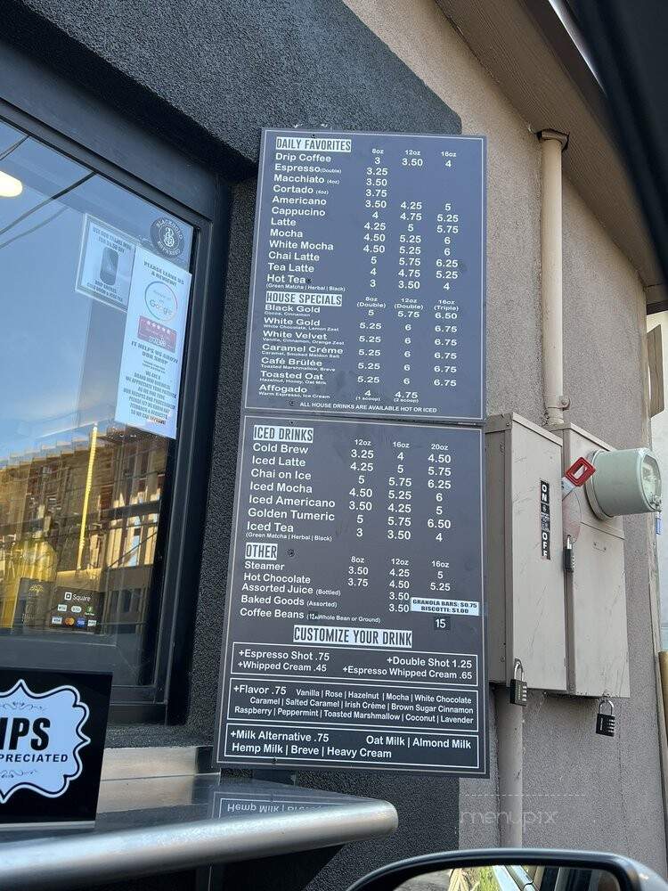 BlackGold Espresso - Prescott, AZ menu_pic