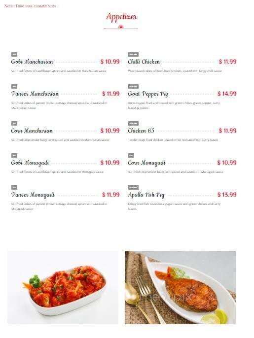 Hyderabad Spices - Etobicoke, ON menu_pic