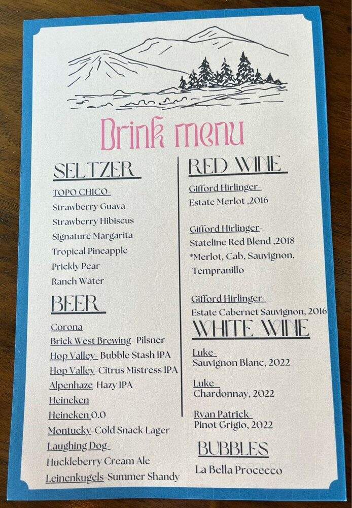 Brownells' - Newport, WA menu_pic