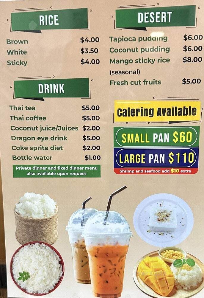 Am Thai Kitchen - Urban Honolulu, HI menu_pic