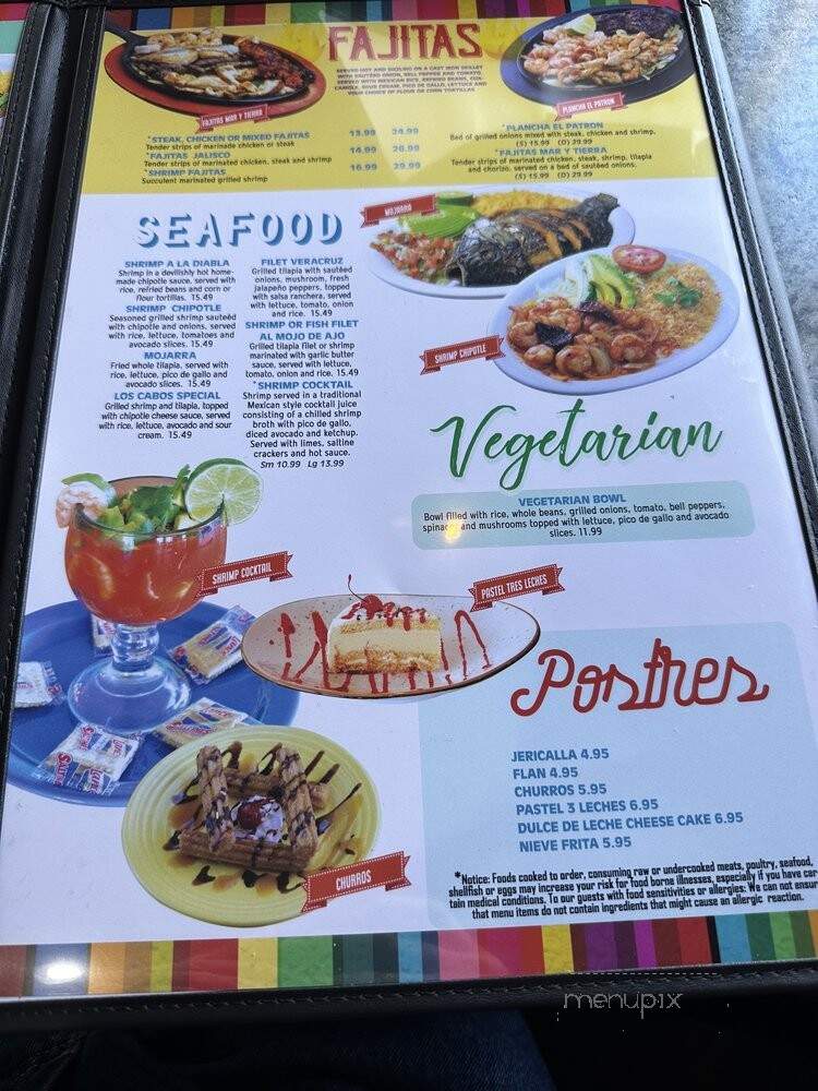 El Patron Taqueria - Murfreesboro, TN menu_pic
