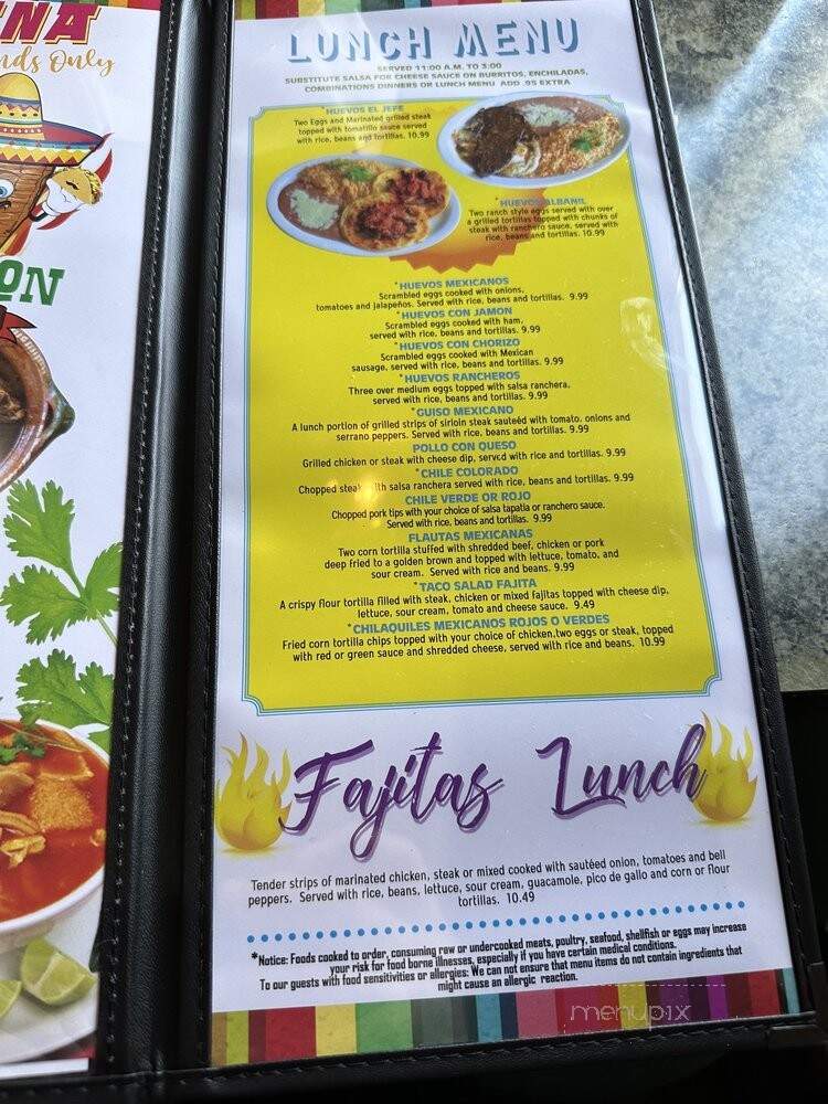 El Patron Taqueria - Murfreesboro, TN menu_pic