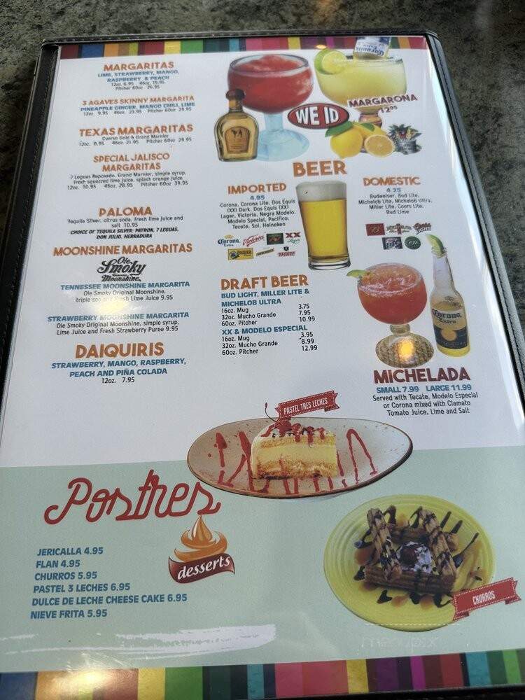 El Patron Taqueria - Murfreesboro, TN menu_pic