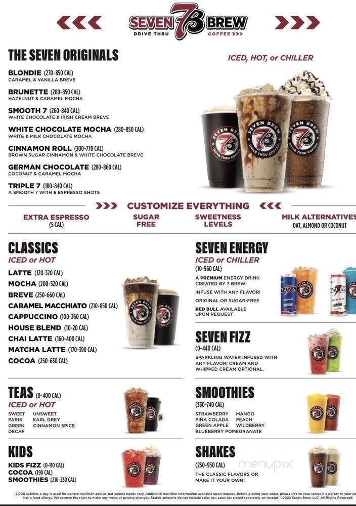 7 Brew Coffee - Lexington, KY menu_pic