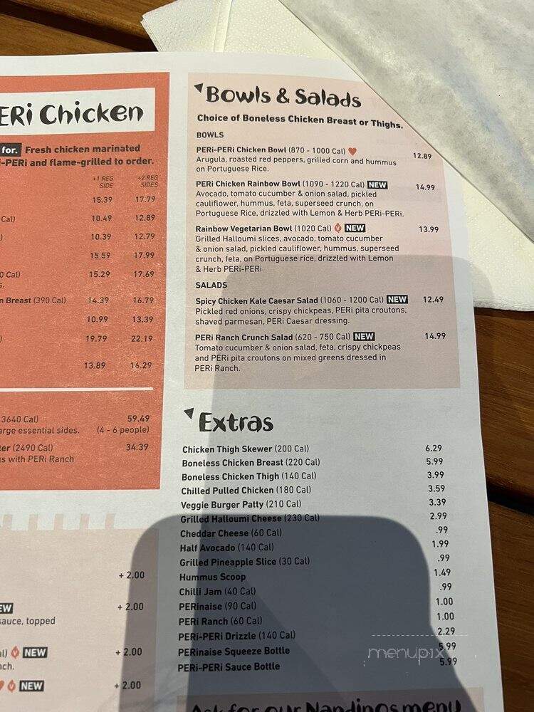 Nando's - Houston, TX menu_pic