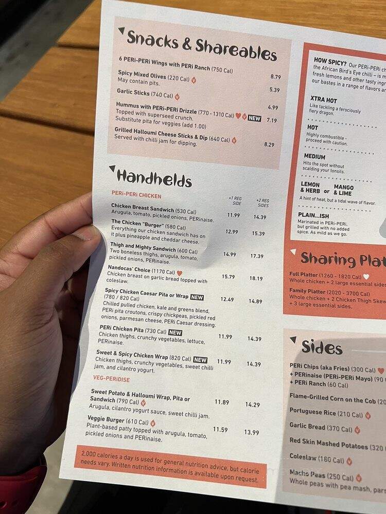 Nando's - Houston, TX menu_pic
