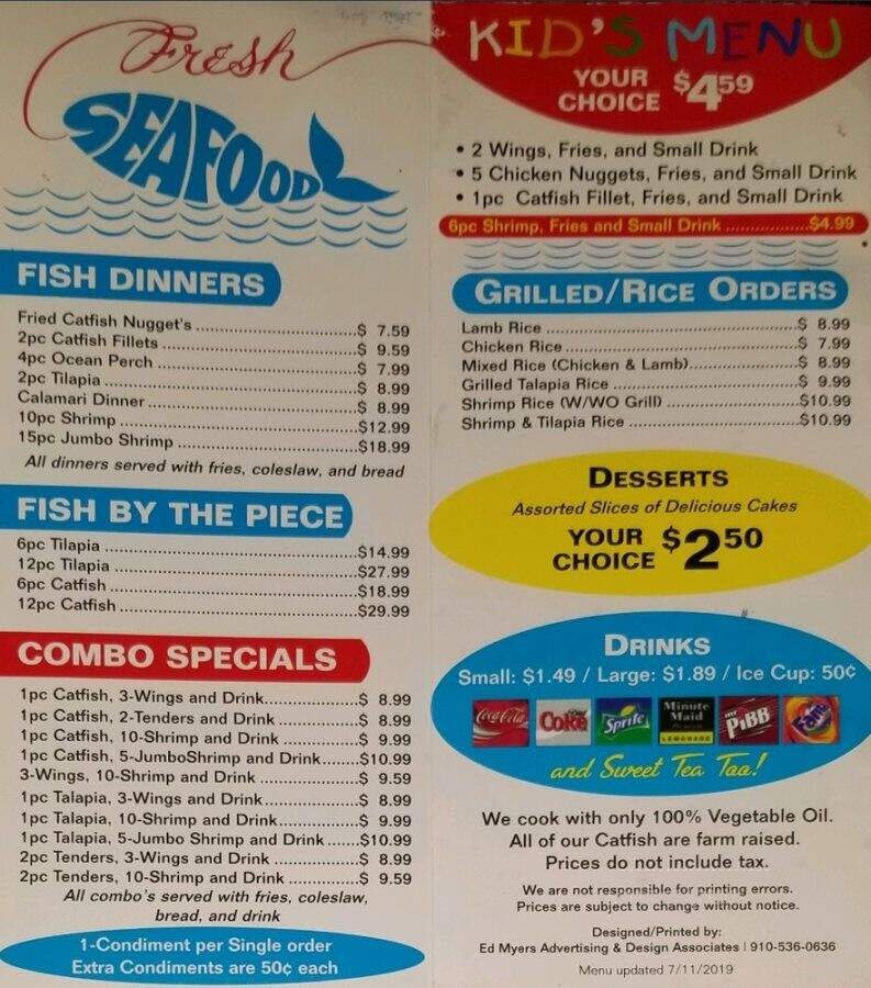 Gill Grill & Chicken - McDonough, GA menu_pic