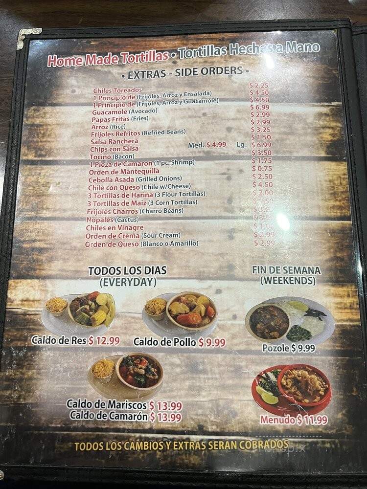 Taquerias De Jalisco - South Houston, TX menu_pic