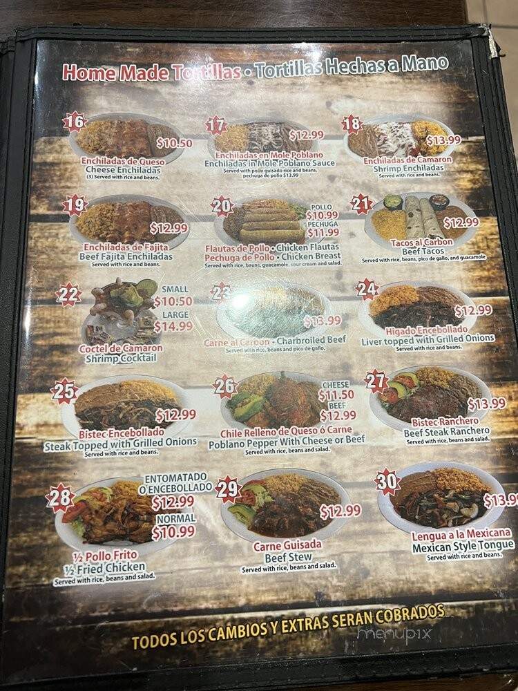 Taquerias De Jalisco - South Houston, TX menu_pic