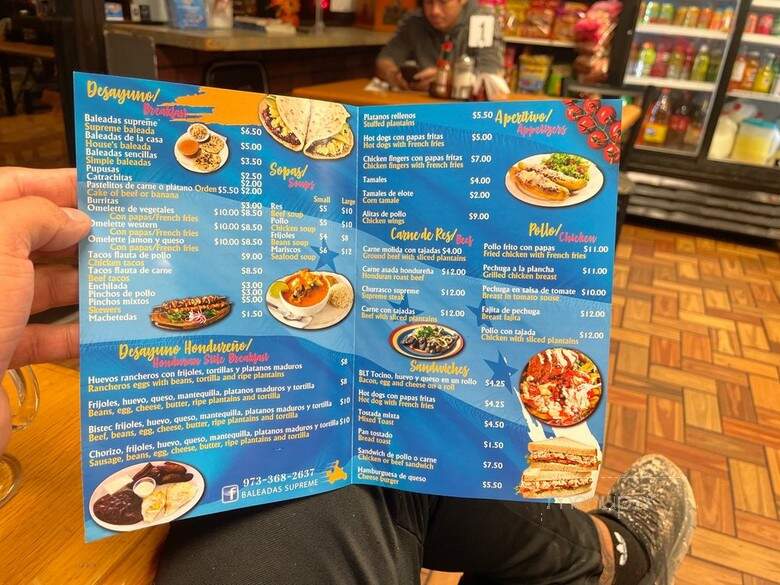 Baleadas Supreme By Olivia Cafe - Newark, NJ menu_pic