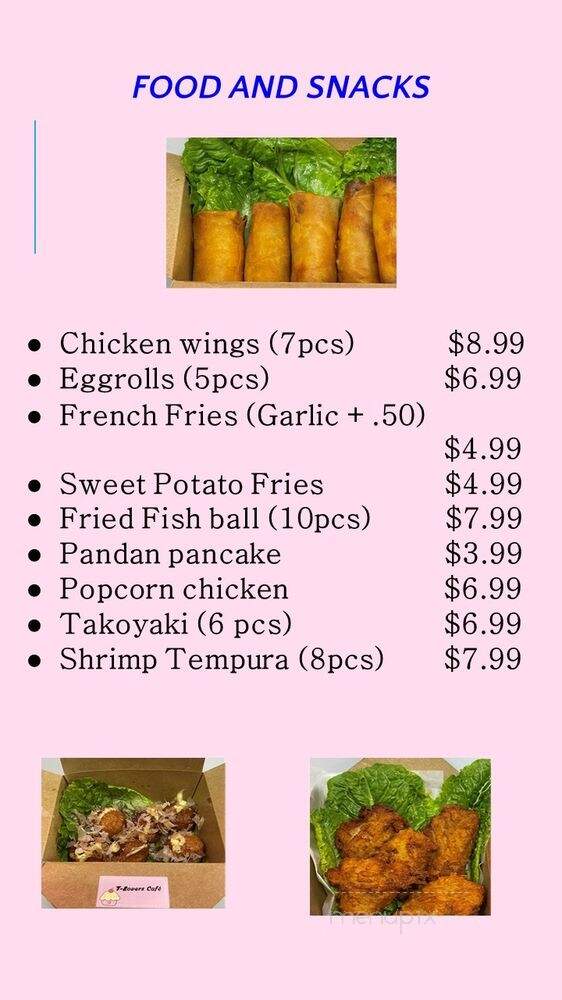 T-Lovers Cafe - San Jose, CA menu_pic