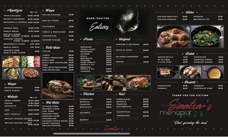Sinatra's Pizza - Flemington, NJ menu_pic