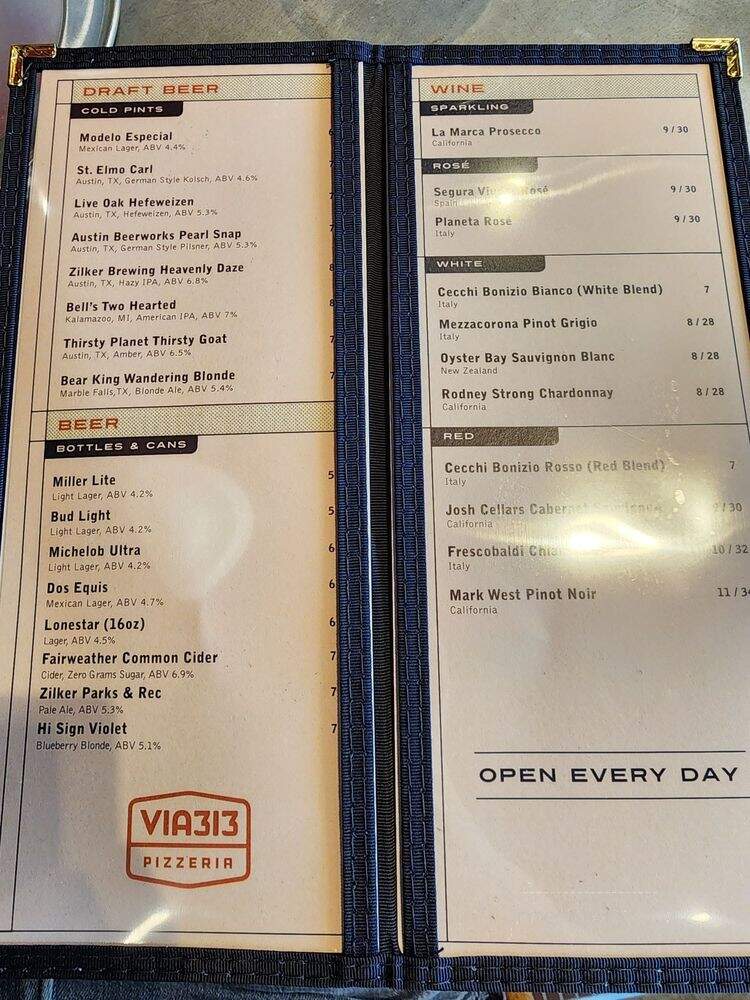 Via 313 Pizza - Kyle, TX menu_pic