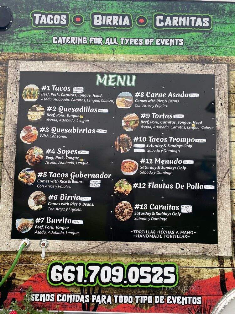 Tacos El Guero - Chelan, WA menu_pic