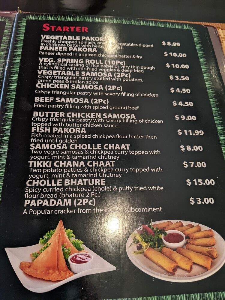 Madhuban Fine Indian Cuisine - Edmonton, AB menu_pic
