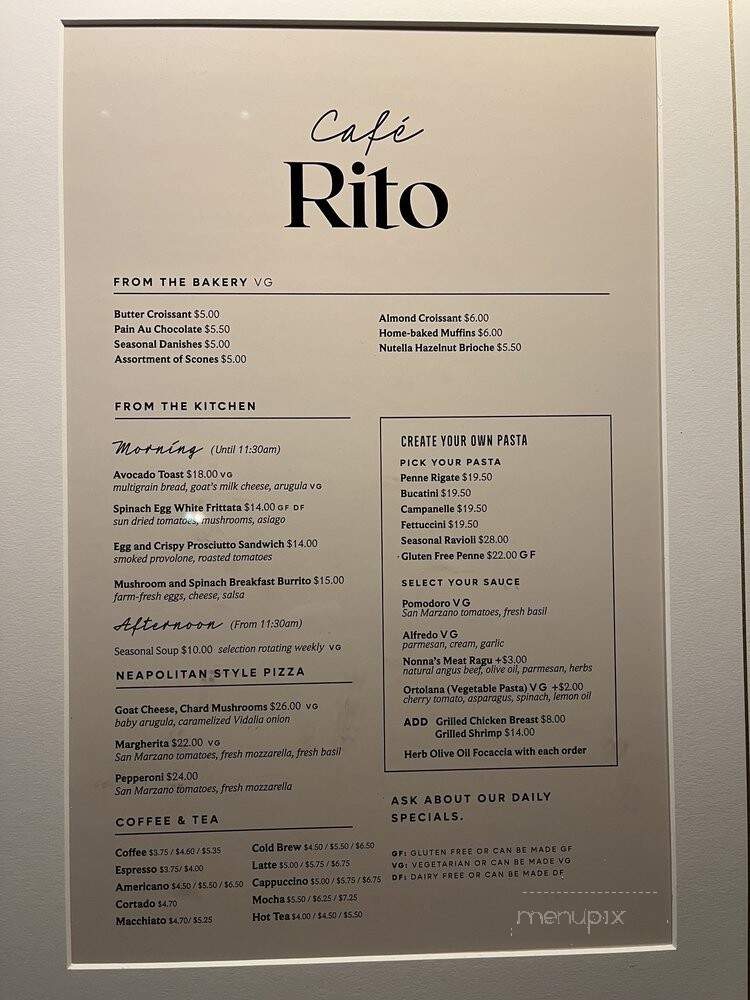 Cafe Rito - San Francisco, CA