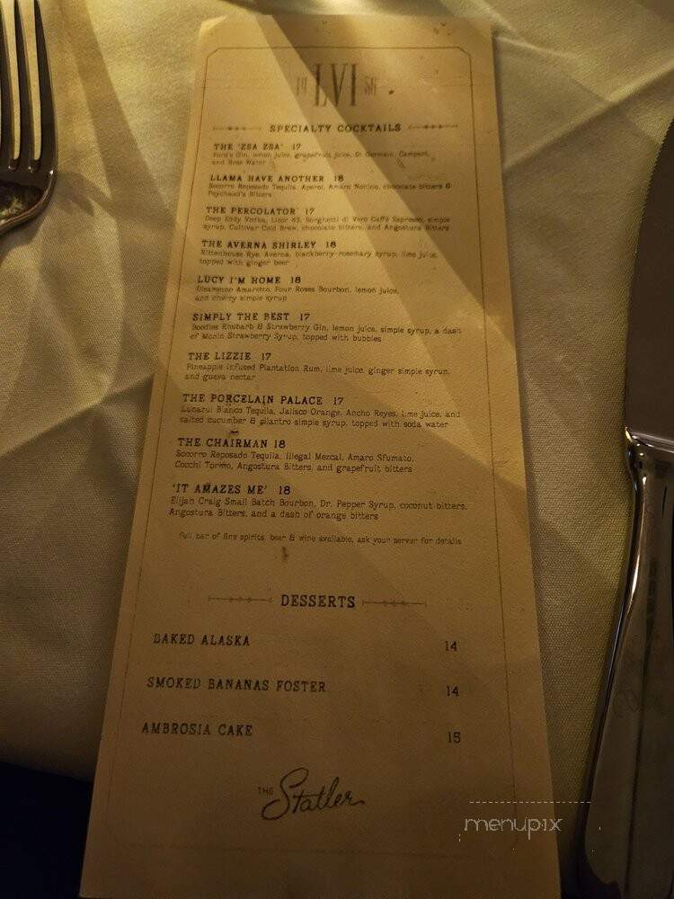 LVI - Dallas, TX menu_pic