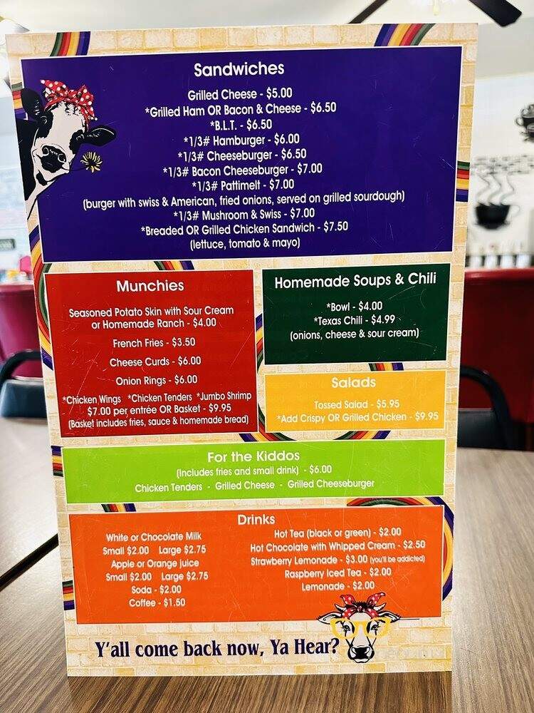 Kelley T's - Wild Rose, WI menu_pic