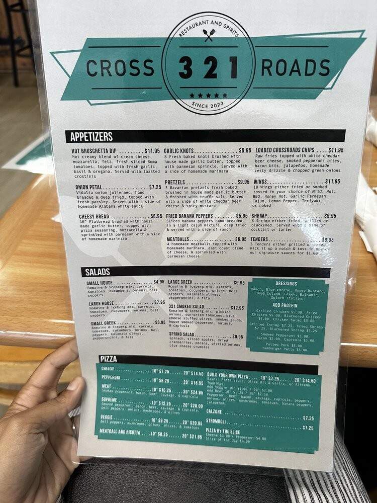 321 Crossroads - York, SC menu_pic