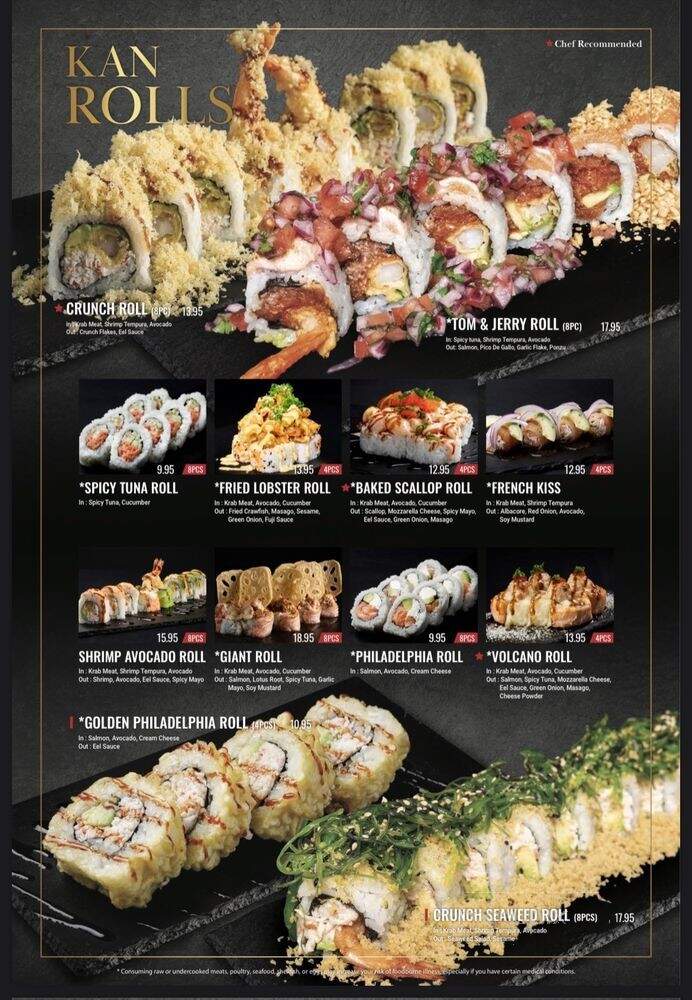 Kan Sushi - Honolulu, HI menu_pic