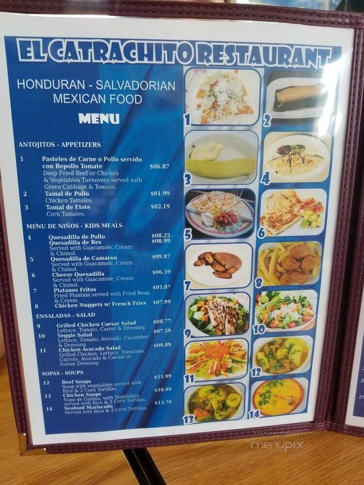 El Catrachito Restaurant - Takoma Park, MD menu_pic