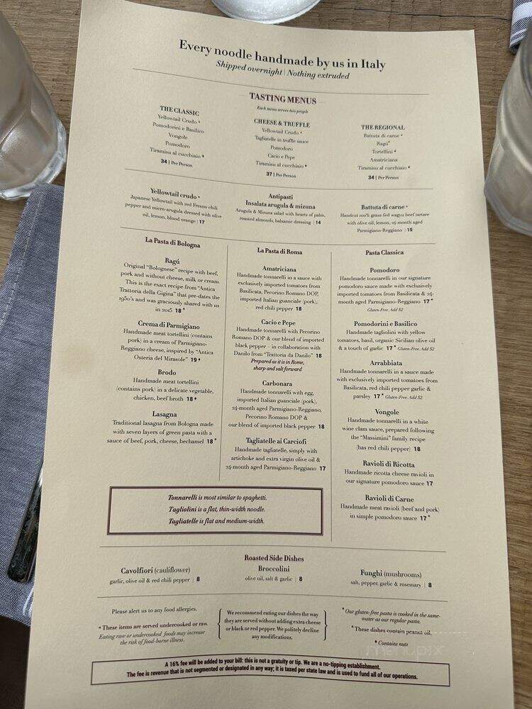 Uovo - Pasadena, CA menu_pic