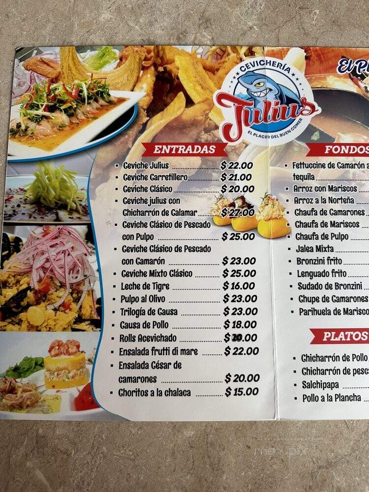 Cevicheria Julius - West Hartford, CT menu_pic