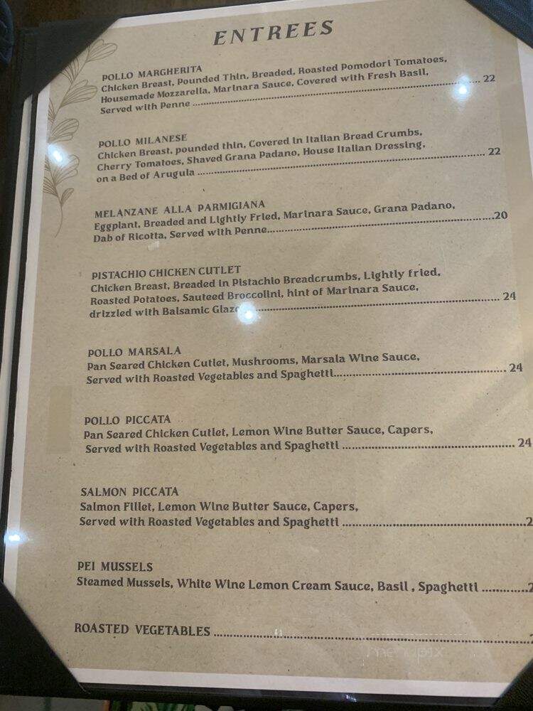 GUSTO Italian Restaurant - St. Petersburg, FL menu_pic
