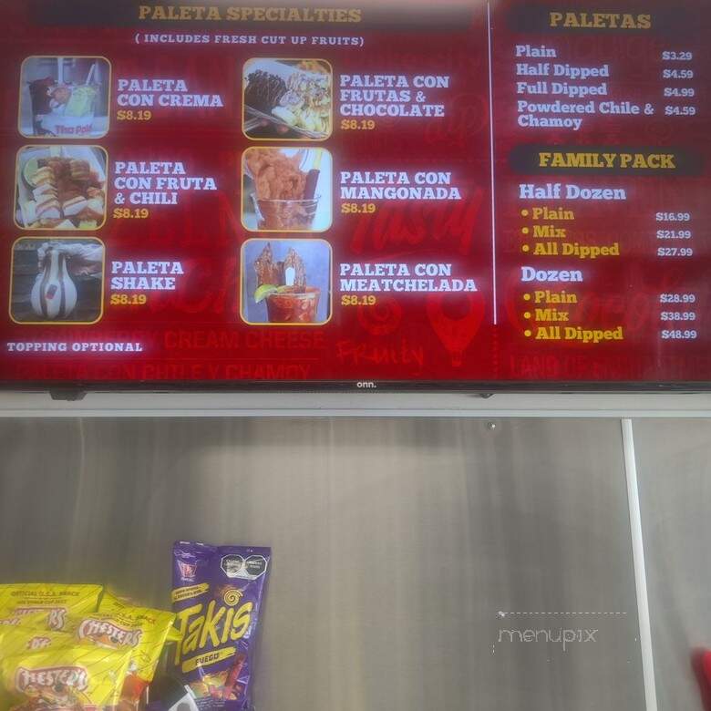 Paleta Bar Roswell - Roswell, NM menu_pic