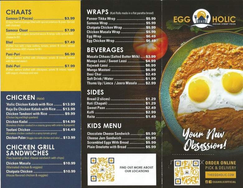 Eggholic - Mechanicsburg, PA menu_pic