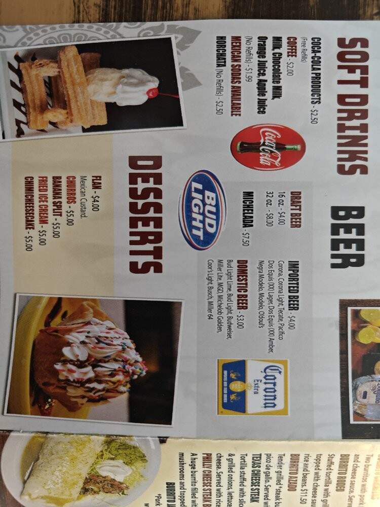 Corralejo Mexican Grill - Dodgeville, WI menu_pic