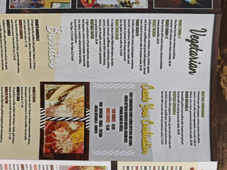 Corralejo Mexican Grill - Dodgeville, WI menu_pic