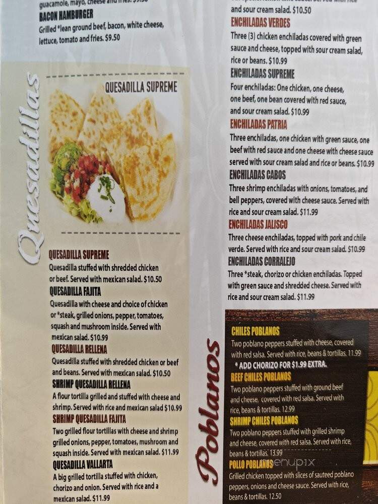 Corralejo Mexican Grill - Dodgeville, WI menu_pic