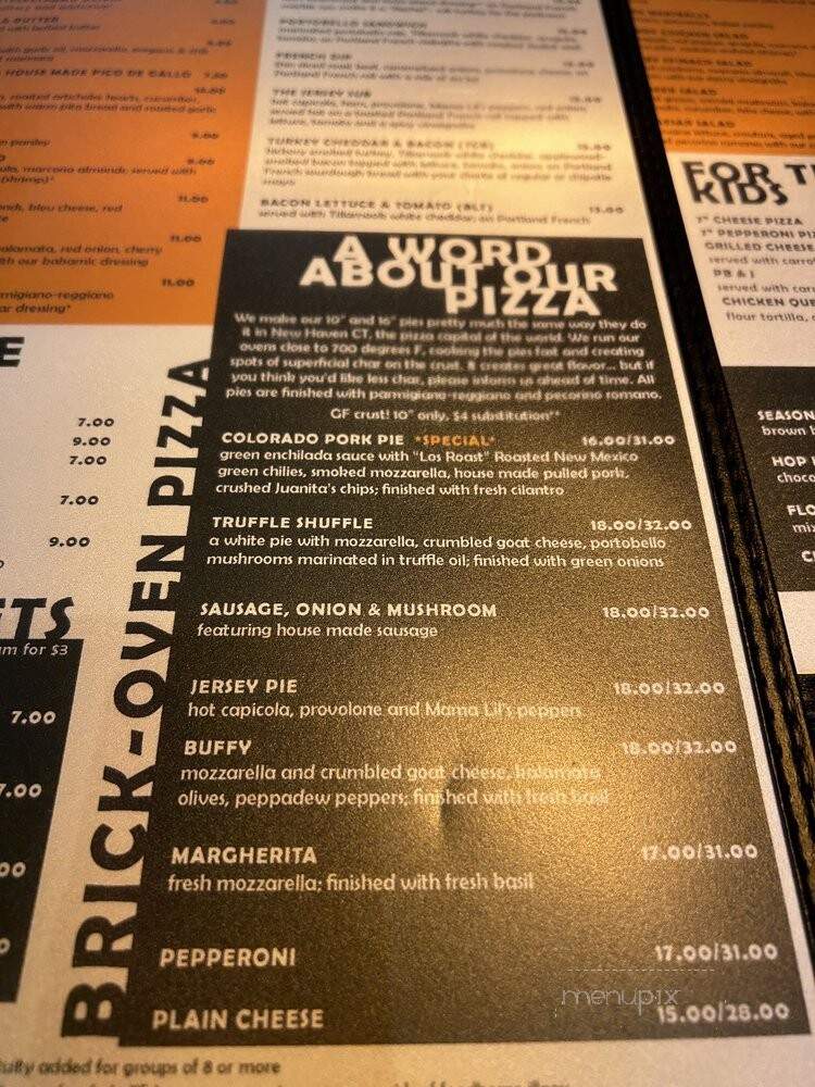 Double Mountain - Portland, OR menu_pic