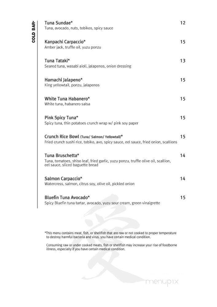 Madang Ai Sushi - North Wales, PA menu_pic