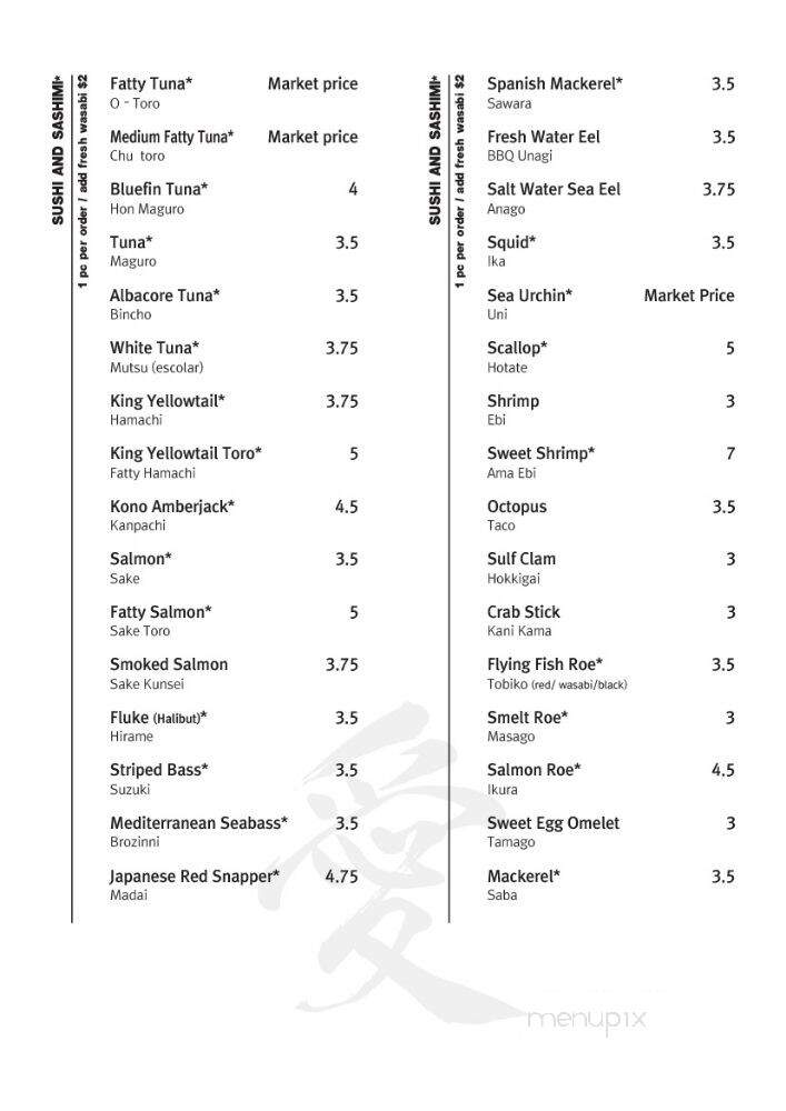 Madang Ai Sushi - North Wales, PA menu_pic