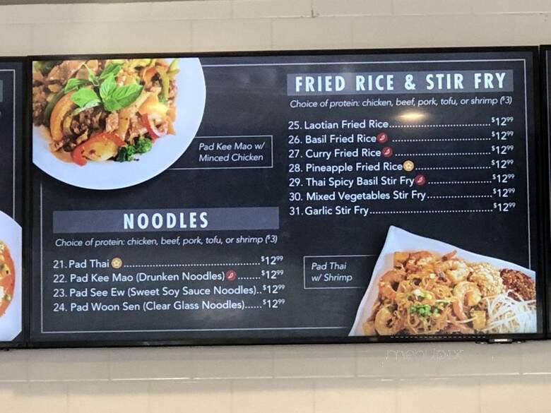ZAAP Kitchen Lao & Thai Street Eats - Plano, TX menu_pic