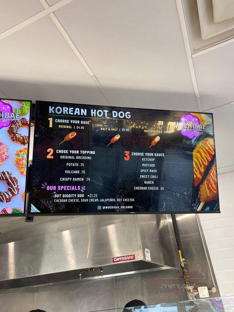 Mochibae - Orlando, FL menu_pic