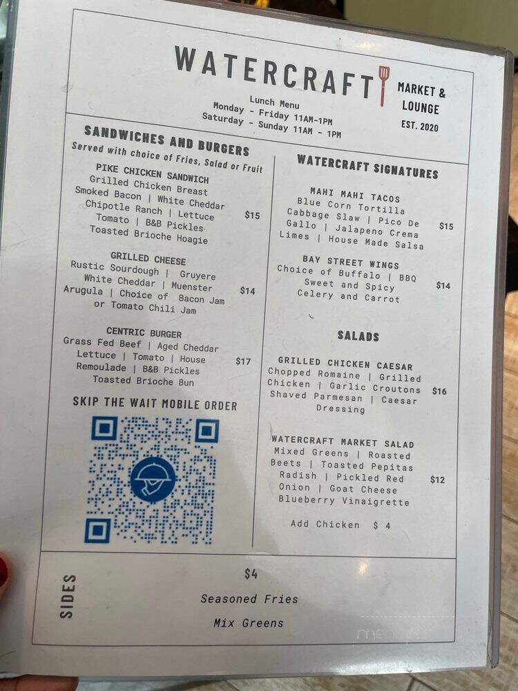 Watercraft Market + Lounge - Long Beach, CA menu_pic