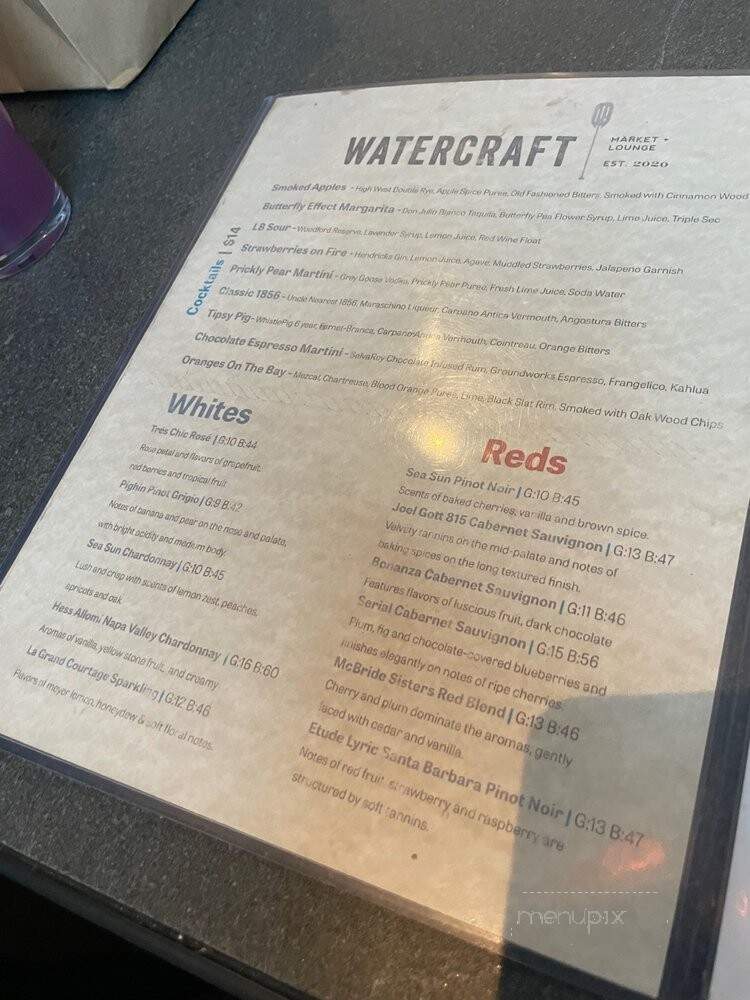Watercraft Market + Lounge - Long Beach, CA menu_pic