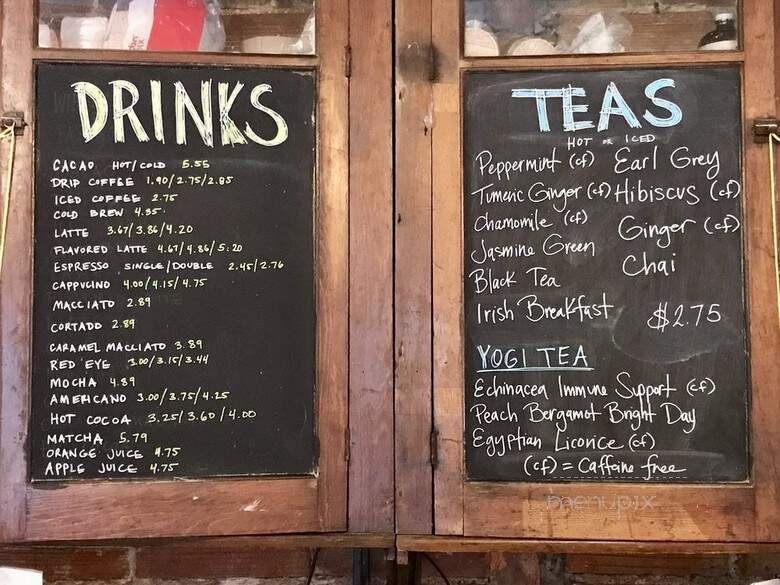 The Healing Grounds - Buffalo, NY menu_pic
